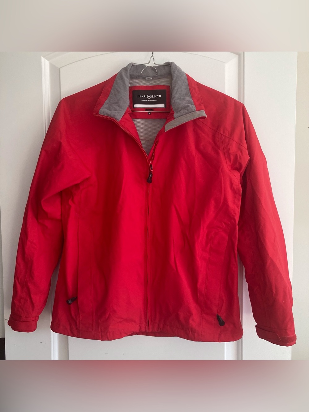 Henri Lloyd Waterproof Sailing Shell Windbreaker Jacket Mens Small, Red